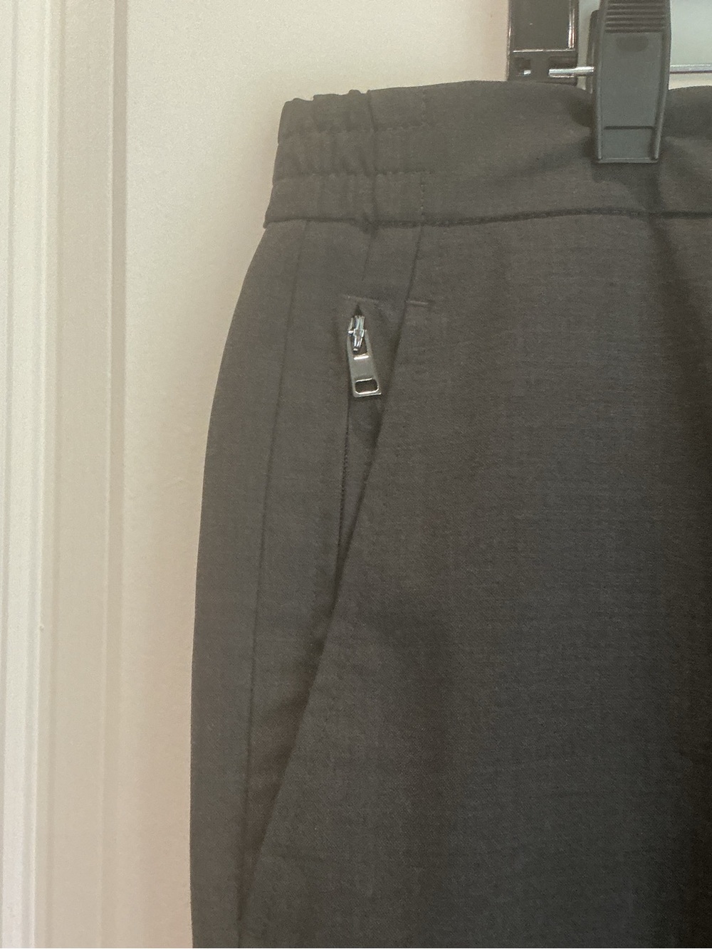 Theory Men’s Curtis drawstring Dark Gray Casual Trousers Size 34 x 32 - Picture 2 of 5